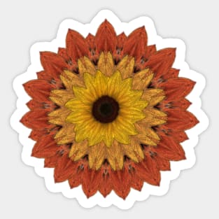 Sunflower Mandala Sticker